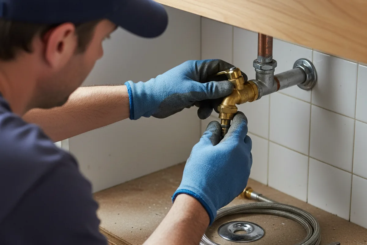 Shutoff valve and fitting work during Repiping in Hemlock